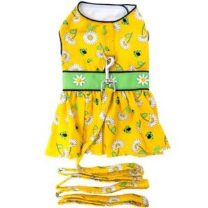 ladybugs-daisies-dog-dress-with-matching-leash-6000-300x300 Ladybugs and Daisies Dog Dress with Matching Leash