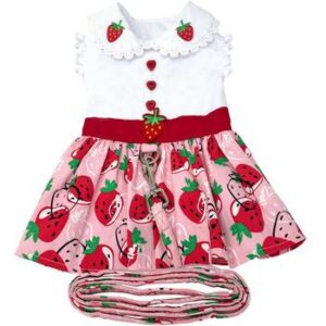 strawberry-picnic-dog-dress-with-matching-leash-9306-300x300 Strawberry Picnic Harness Dress with Matching Leash